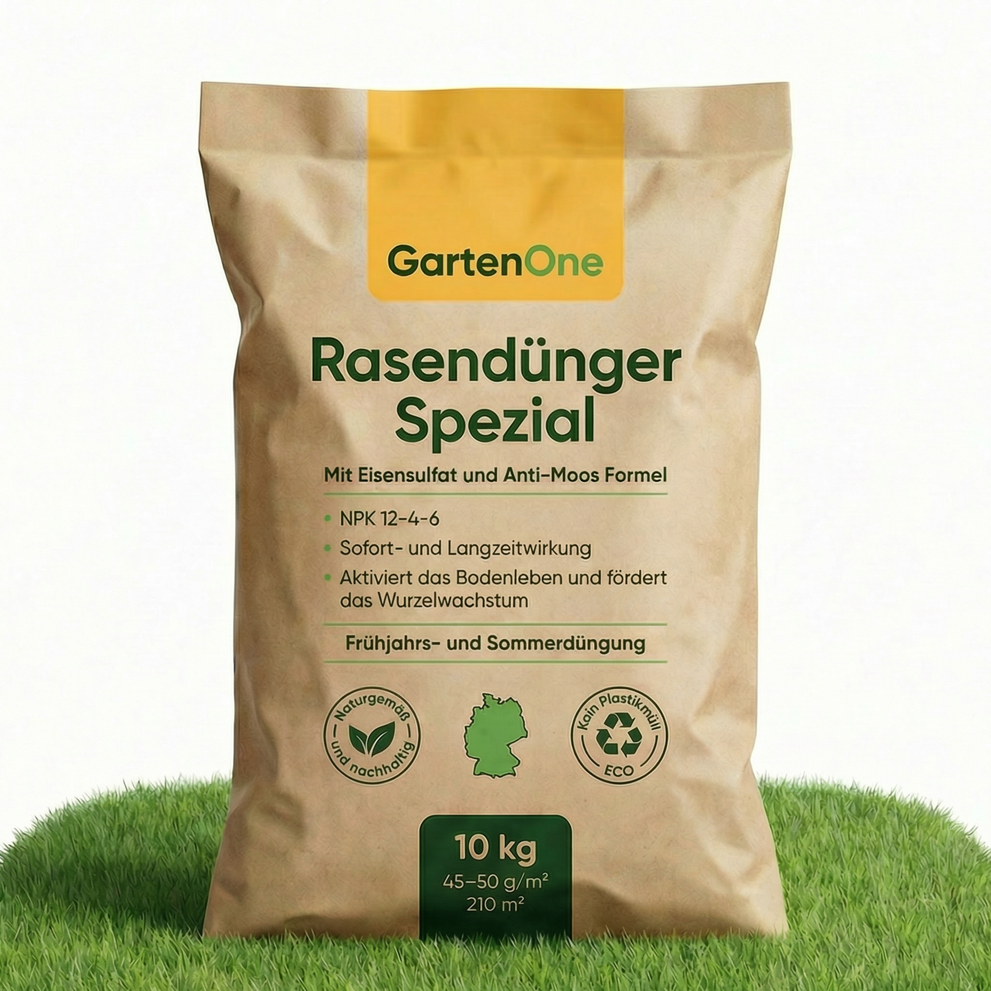 Organisch-mineralischer Rasendünger Spezial mit Eisensulfat