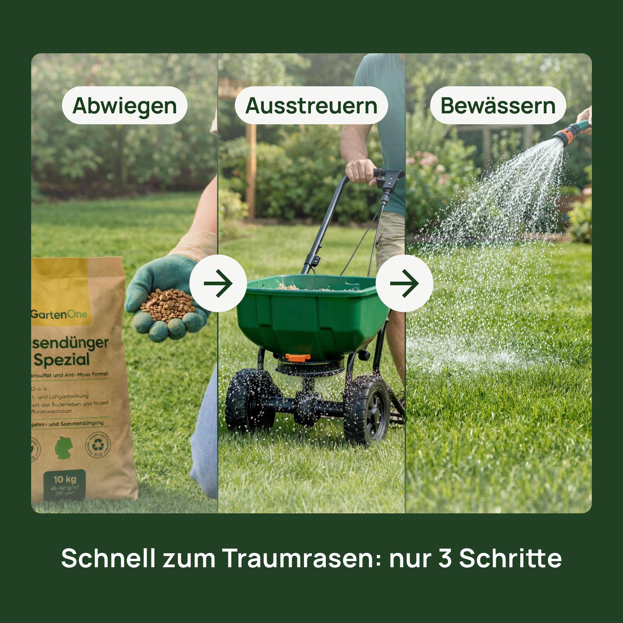 Organisch-mineralischer Rasendünger Spezial mit Eisensulfat